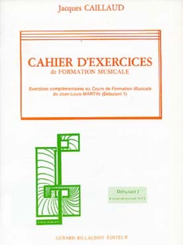 Cahier d&amp;#039;exercices de formation musicale - débutant 1 (im1-im2) Visuel